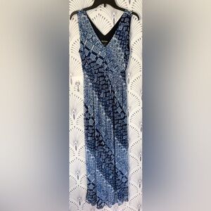 EE| Blue abstract dress
